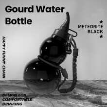 Kinesisk retroinspirert vannflaske med gourd, 800 ml vannflaske med gourd, sportvannflaske med stor kapasitet, C