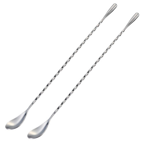 Αναδευτήρες ανάμειξης κοκτέιλ Emlimny Bar Spoon για ποτά, από ανοξείδωτο ατσάλι, λαβή 12
