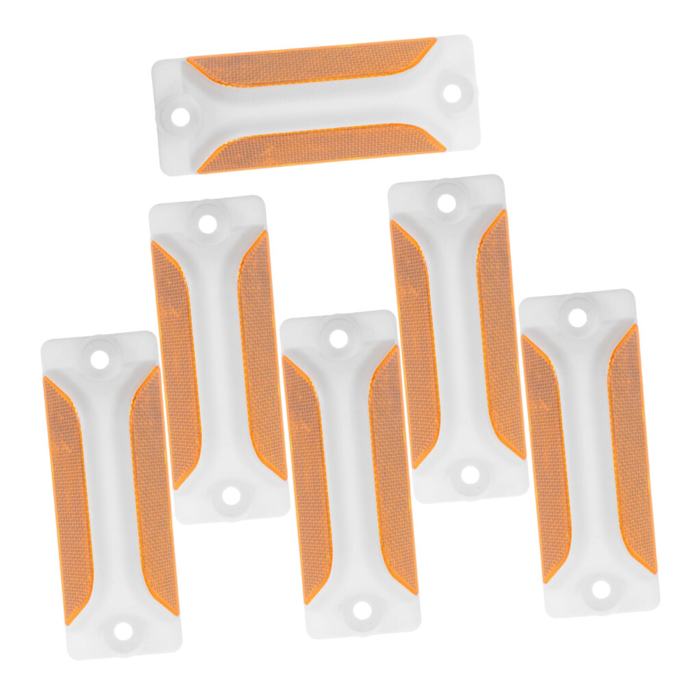 6Pcs Heavy Duty Reflective Driveway Markers Visibility Pavement Reflectors Easy To Install 9053599374343