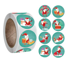 Grande vente d'autocollants XIUH ! Rouleau d'autocollants cadeaux, paquet de 500 décorations de Noël pour la maison et les fêtes.