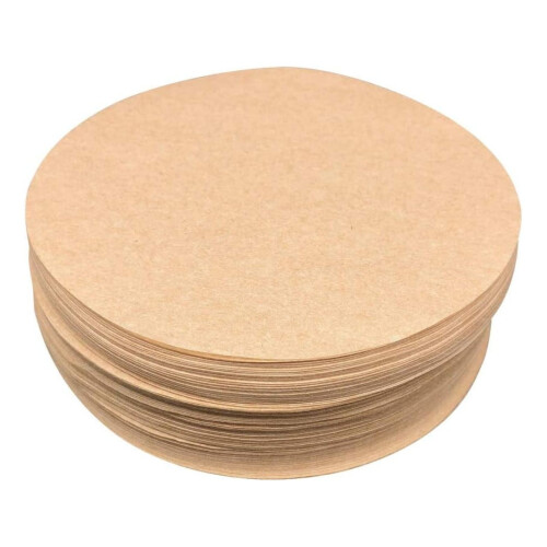 Luonnonvärinen pergamenttipaperi, pyöreä, 500 kpl (25 cm)