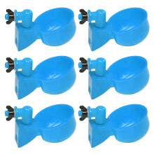 Mojoyce 6 pezzi Distributori automatici di acqua per pollame, da appendere, per polli e anatre