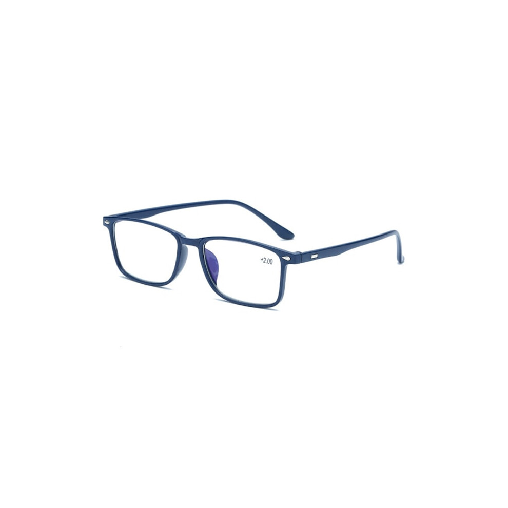 Anti-Blue Reading Glasses in Classic Design (+1.0 - +4.0) Blue +4