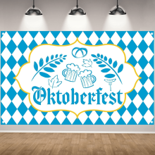 Décor de fond pour séance photo Oktoberfest, bannière Oktoberfest, décorations et accessoires pour une fête de la bière allemande et bavaroise