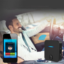 lulshou 2-in-1 Bluetooth 5.0 Sender/Empfänger, 3,5-mm-Funk-Audioadapter mit Mikrofon, kompatibel mit TV/Kopfhörern/PC/Stereoanlage