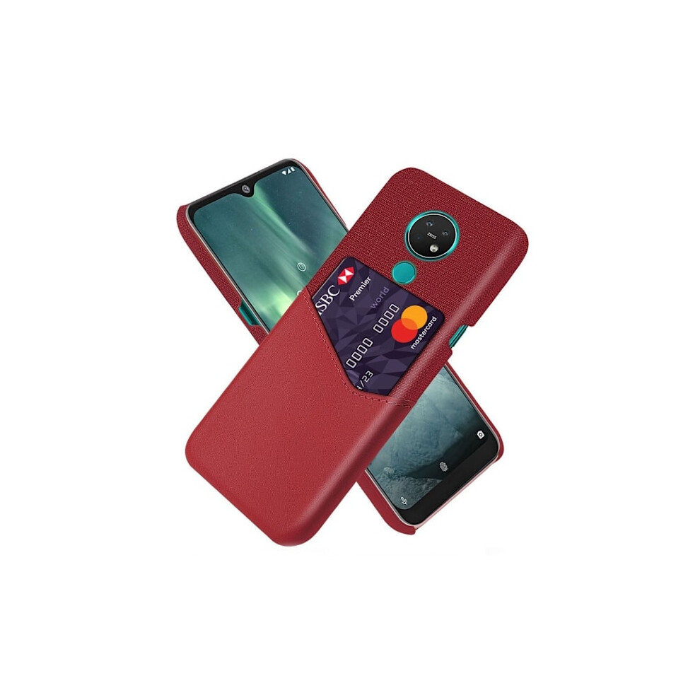 Bofink Nokia 7.2 Case With Card Holder - Red 9395123484525