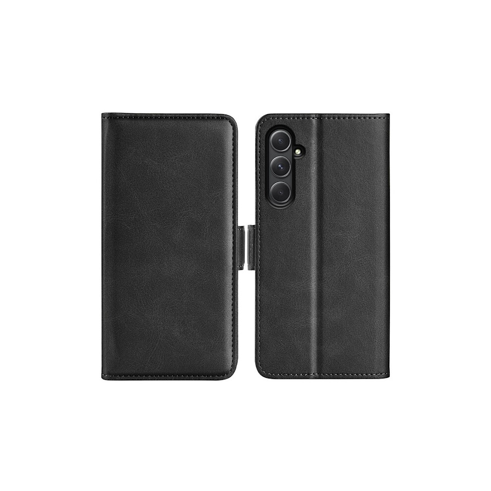 Skalo Compatible With Samsung A55 5G Premium Wallet Case - Black 9395123484440