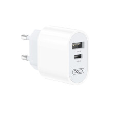 dobbeltportsoplader1x USBA1x USB-C