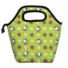 Hello Kitty jouluinen lounaskassi pehmeä polyesteri lounaskassi kannettava eristetty vetoketjullinen bento-kassi taitettava uudelleenkäytettävä