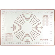 Large square thickened glass fiber non-stick high temperature resistant kitchen baking silicone kneading mat