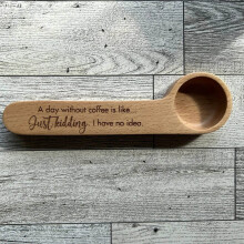 Winysin Kaffeelöffel & Beutelclip – Einzigartiger Messlöffel aus Holz mit Aufhängevorrichtung für Kaffeeliebhaber