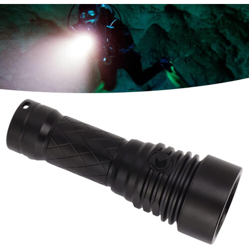 Επαναφορτιζόμενος φακός κατάδυσης 3000 Lumen, αδιάβροχος φακός για κολύμβηση με 2