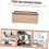 Stackable Storage Bin with Hollow Handles Desktop Organizer Basket for Office Kitchen Bathroom 4
