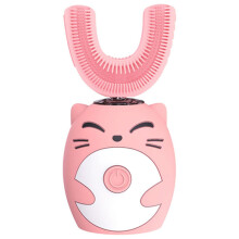 Brosse à dents électrique automatique KAGAYD pour enfants en forme de U, étanche, pour garçons et filles de 1 à 15 ans.