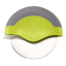 Pizza Cutter with Protective Blade Cover Ergonomic Handle Pizza Slicer Effortless Pizza Wheel for Home-Green