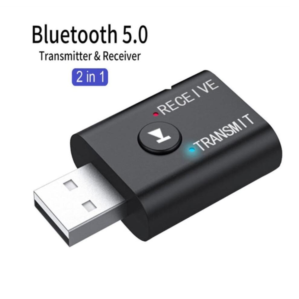 Susuchens Usb Bluetooth-Compatible 5.0 Aux 3.5Mm Stereo Audio Receiver Transmitter Adapter For Pc Tv Black 9395123583327