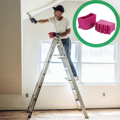 2pcs Non-Slip Rubber Feet for Extension Ladder 1