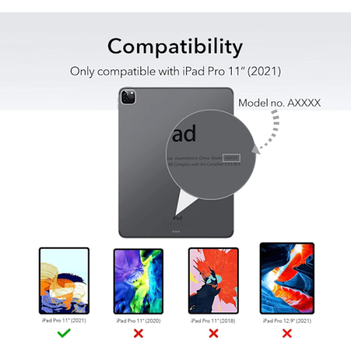 Funda de silicona compatible con iPad Pro de 12,9" (2018) 1