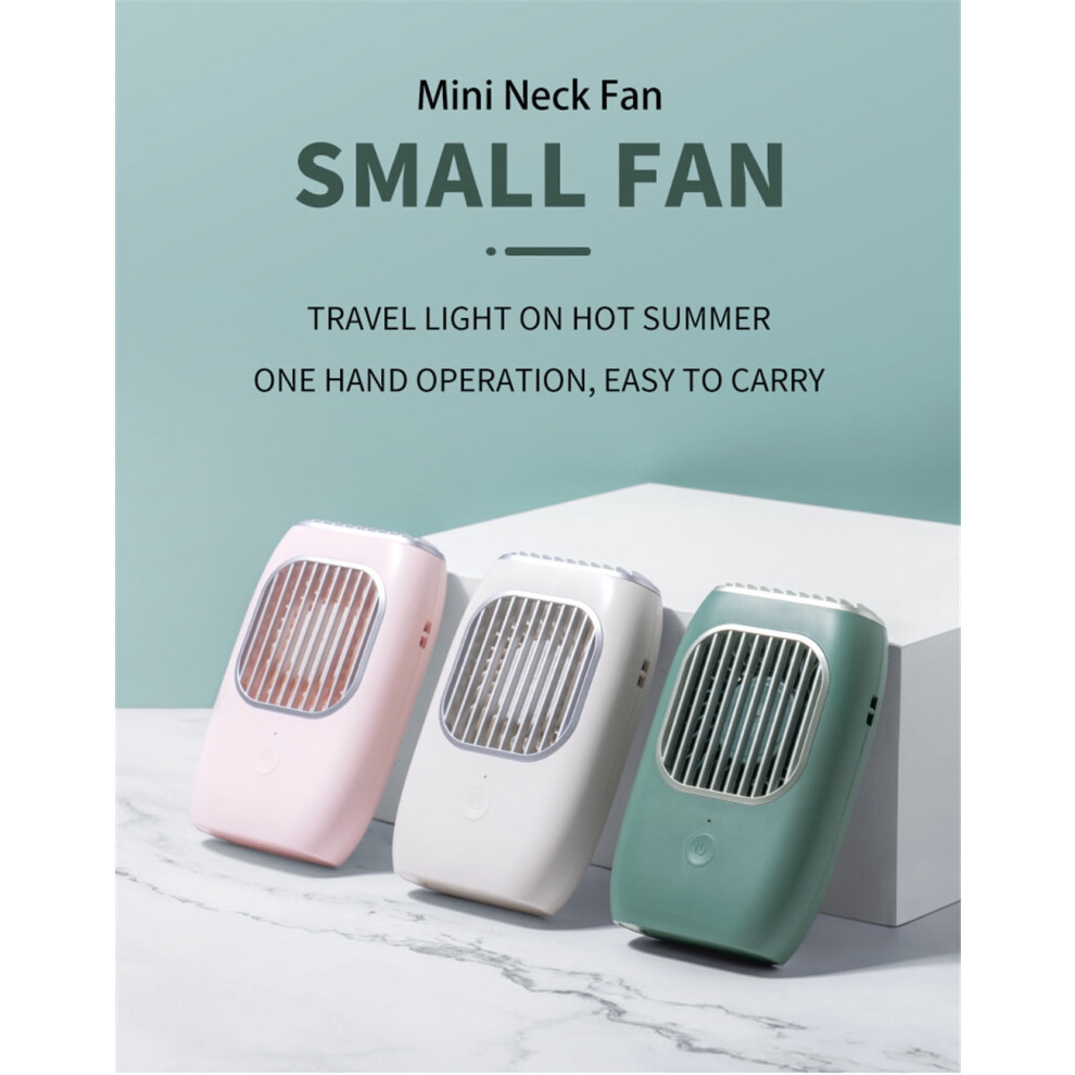 Maxiaoxia Hanging Neck Mini Silent Fan Outdoor Portable Rechargeable Hanging Neck Lazy Fan Portable Cooling Fan Chill Fans For Home Outdoor 9110895146439