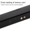 BS‑28B Wireless Bluetooth Soundbar 8-10M Remote 5W4 Black 8