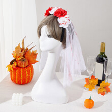 Έκπτωση για το Halloween! Στολίδι Avtoify με νεκροκεφαλή και κρίκους μαλλιών για το