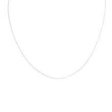 Dunne zilveren ketting, halsketting met schakels van zilver, 1,5 mm dik.