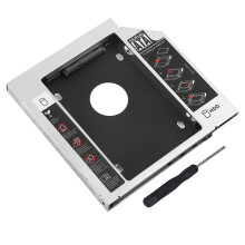 Ftory Destornillador-12,7mm Aluminio SATA HDD SSD Caja Unidad de Disco Duro Bay Caddy DVD-adapter voor draagbare computer