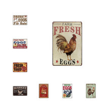 ckepdyeh 8Pack Chicken Coop Accessories, Funny Chicken Coop Metal Signs Outdoor Chicken Decor for Chicken House Decor 8x12Inch
