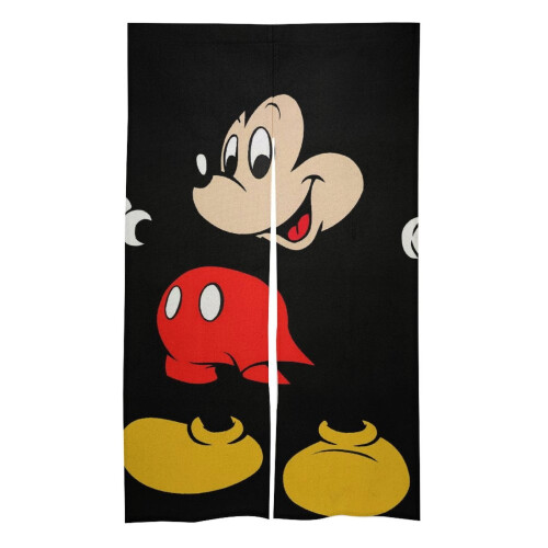 Κουρτίνα πόρτας Mickey Mouse, ταπετσαρία κουρτίνας πόρτας συσκότισης 34x57 ιντσών,