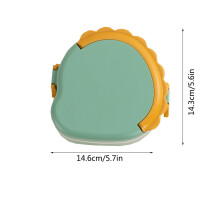 Boîte à bento chauffante pour micro-ondes Cailmei, en plastique étanche, avec fourchette, verte, taille unique