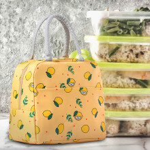 Schulstart-Angebote! Fnyoxu Neue, niedliche Lunchbox-Tasche aus Oxford-Gewebe mit doppelseitigen Tragegriffen und verstärkter Aluminiumfolie.