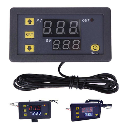 Thermostat numérique LCD DC12V20A, régulateur de température W3230