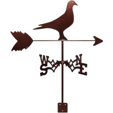 Metal Weather Vane Retro Style Wind Direction Indicator for Outdoor Garden Roof Yard or Farm Decor