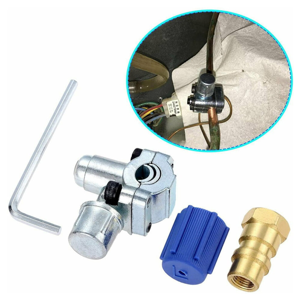 Sufanic A/C Retrofit Valve & Bpv31 Bullet Piercing Tap Kit For Refrigerant R12 R22 R134a 9071309630718