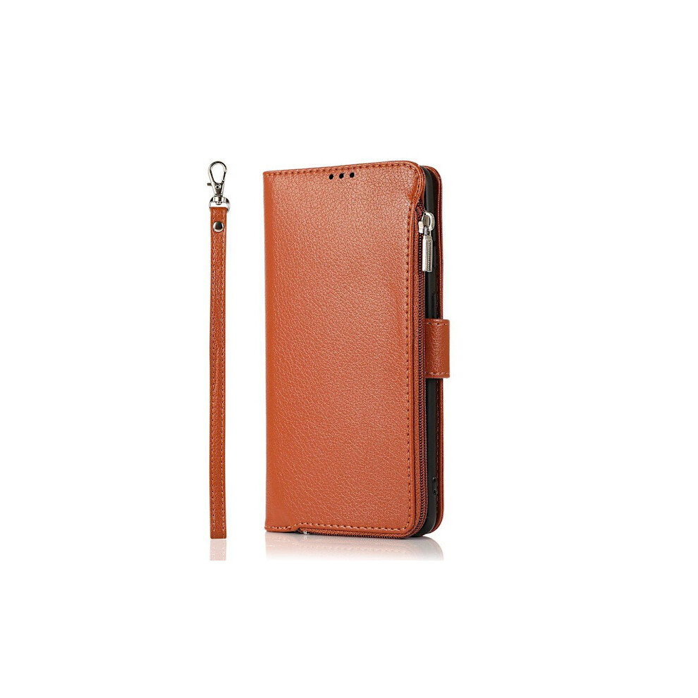 Compatible With Samsung Galaxy S21 - Wallet Case Brown 9071309632149