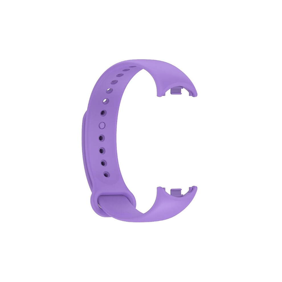 Adjustable Silicone Strap For Mi Band 8 Smartwatch Bracelet Wristband Belt Loop Purple 9071309632545