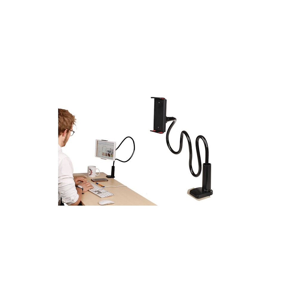 Holder For Tablet & Mobile / Compatible With Ipad - Flexible Arm Table Holder Black 9071309632477