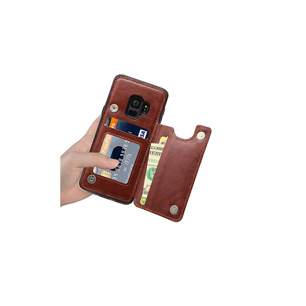 Stylish Wallet Case (M-Safe) For Compatible With Samsung Galaxy S9 White 9071309632200
