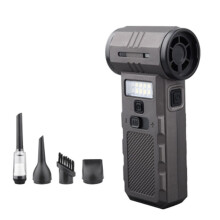 Cordless Air Duster with LED Light, Adjustable Speed, USB Rechargeable Computer and Keyboard Cleaner