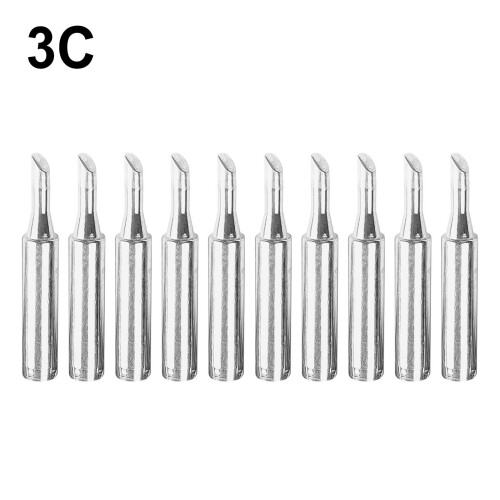 10Pcs Solder Iron Tips -Free Welding Tip 900M-T-3C