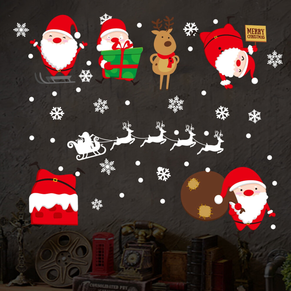 Cyber Monday Deals 2024: Viflosae Christmas Tree Decorations, Posters, Wall & Glass Stickers Compatible With Xmas Home Decor 9071309632866