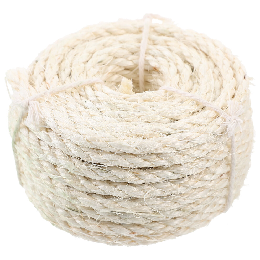 Eease 1 Roll Of Natural Sisal Rope Hemp Rope For Cat Tree Scratching Pad Diy Repairing 9071309632781