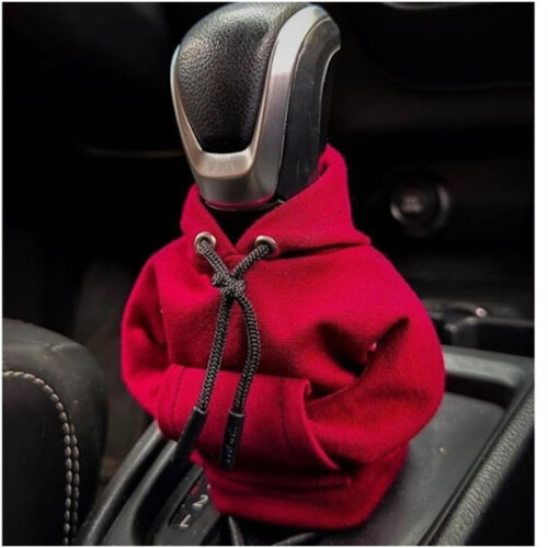 Kapuzenpullover mit Schalthebelabdeckung, rot