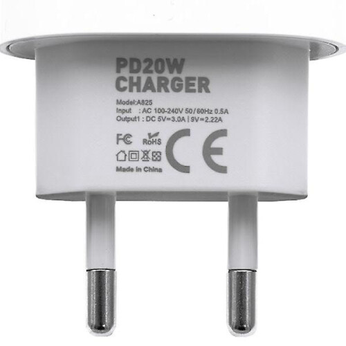 Compatibel met iPhone-oplader - Snellader - Adapter + Kabel 20W USB-C Wit 4-pack 2