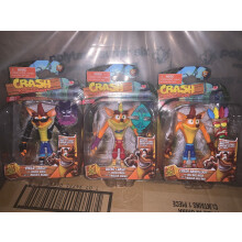Crash Bandicoot - Figuras de Ação de 12,7 cm (5") - Wave 1 - Conjunto Crash com 3 Figuras