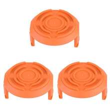 3er-Pack Spulenkappen für Worx-Trimmer, Ersatzspulenkappen für Worx-Trimmer, passend für Worx-Rasentrimmer