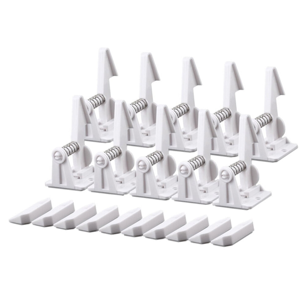 Eease 14pcs Child Cabinet Locks for Closet Drawer - Safety Proof Latches