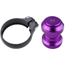 Bike Seat Post Clamp Bicycle Quick Release Seatpost Clamp & Threadless Bicycle Headset Combo, External Headset Sealed