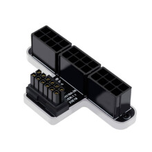 3x8P bis 40er-Serie Grafikkarte ATX3.0 12V HPWR12+4P600W180Grad Servolenkungsanschluss, Silber A