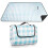 Paddsun 79'' x 59'' Picknickfiltar för 4 vuxna 1